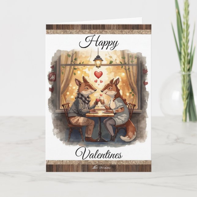 Foxy - Tarjeta Feliz San Valentín (Anverso)