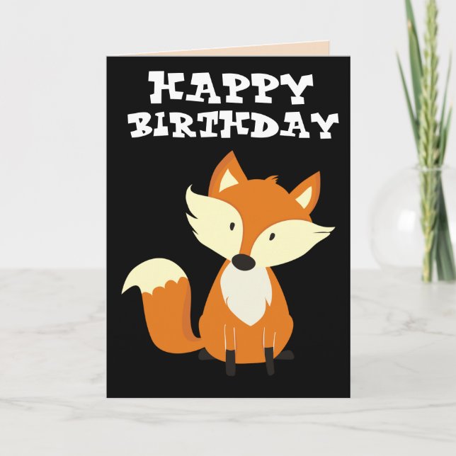 ¡FOXY! TARJETAS DE CUMPLEAÑOS FELICES DE FOX (Anverso)