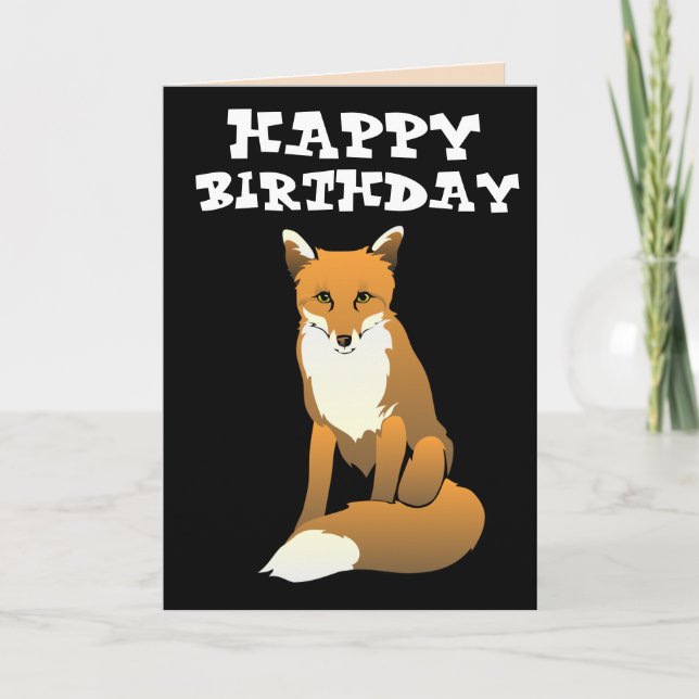 ¡FOXY! TODAVÍA UNA TARJETA DE CUMPLEAÑOS FELIZ DE  (Anverso)