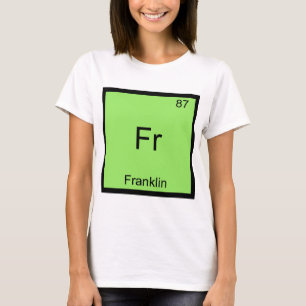 Fr - Camiseta divertida con símbolo del elemento q
