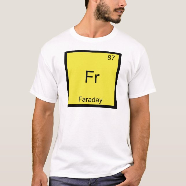 Fr - Camiseta divertida del elemento químico símbo (Anverso)