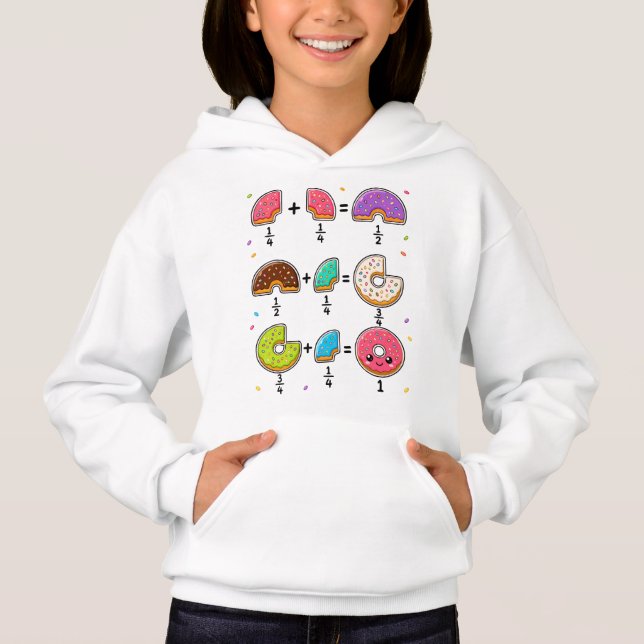 Fracciones de Donut Humor de Aprendizaje de Matemá (Anverso)