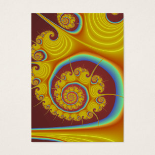 Fractal amarillo del espiral del Seashell
