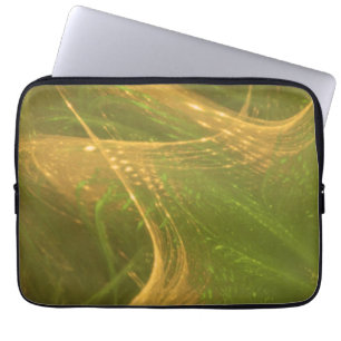 Fractal asimétrico amarillo verde de la bolsa elec