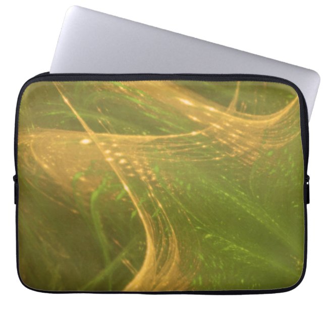 Fractal asimétrico amarillo verde de la bolsa elec (Frente)