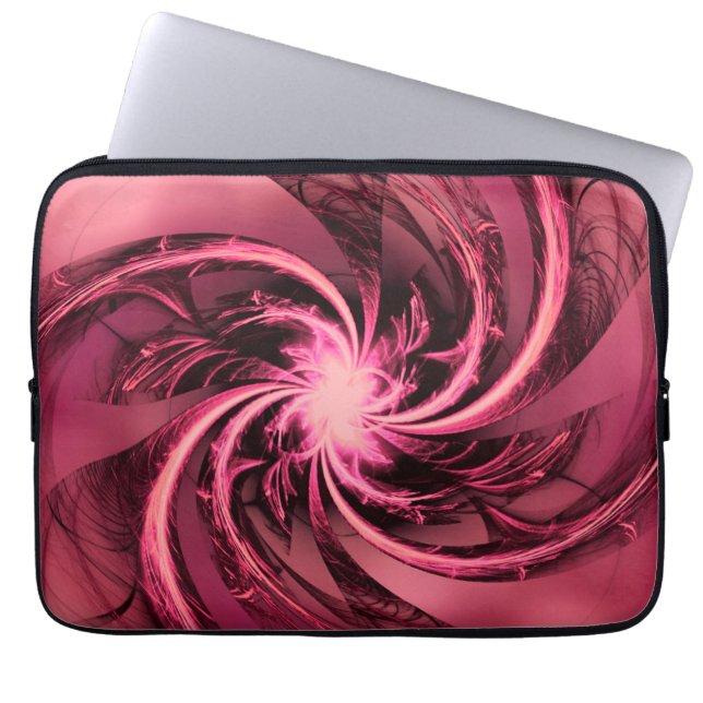 Fractal de bolsa electrónica torcido púrpura y cir (Frente)