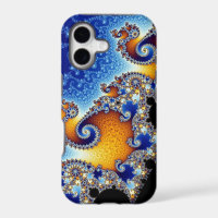 Fractal de doble espiral azul de Mandelbrot