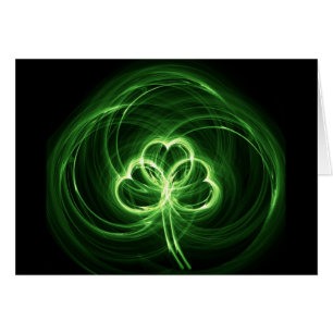 Fractal de neón del trébol