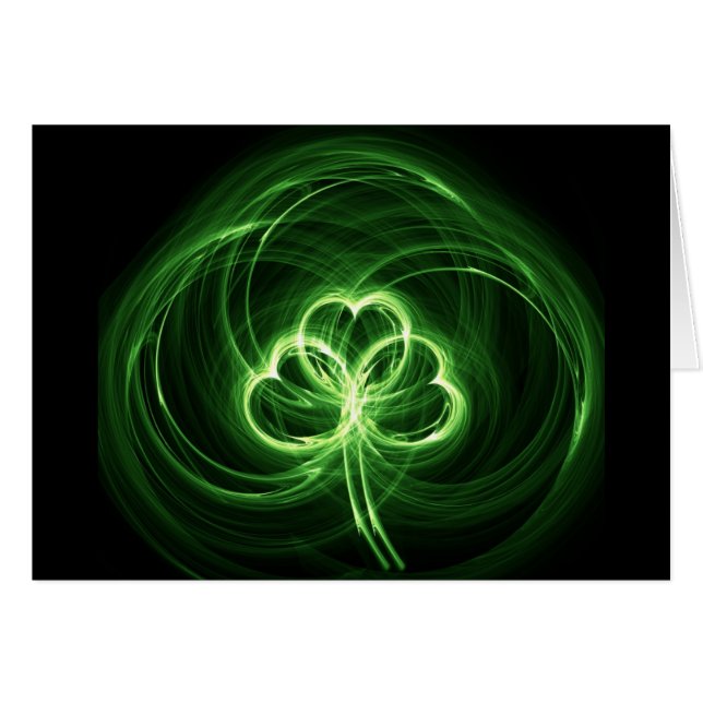 Fractal de neón del trébol (Anverso (Horizontal))