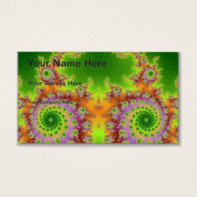 Fractal de ojos verdes (Frente)