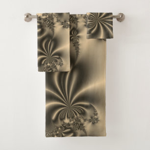 Fractal de oro antiguo que fluye