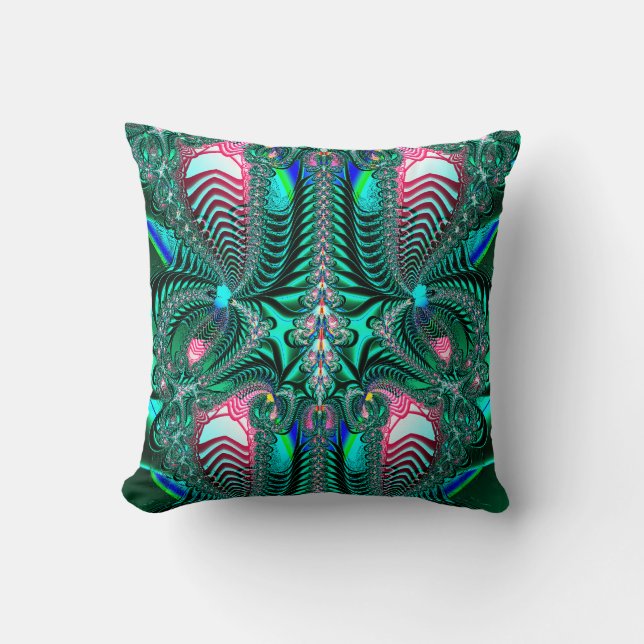 Fractal:  El pavo real empluma la almohada (Anverso)