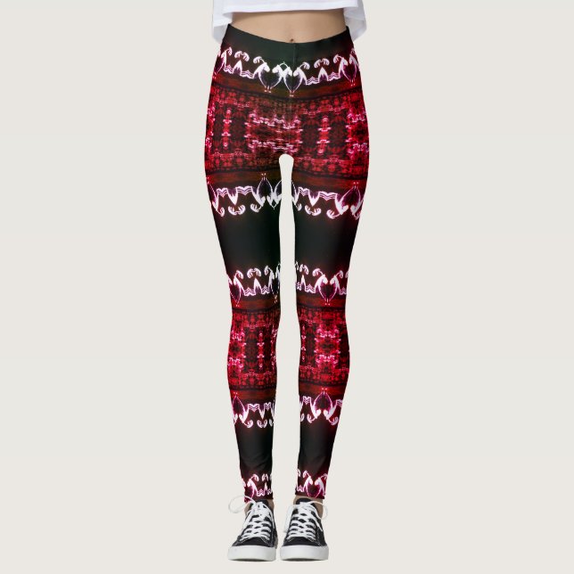Fractal Etno Personalizado Leggings (Anverso)