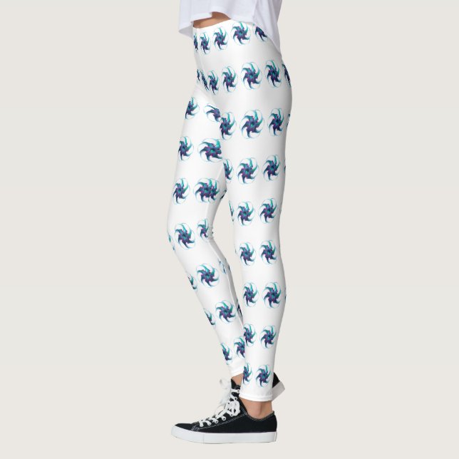 Fractal Fantasy Swirls Leggings (Izquierda)