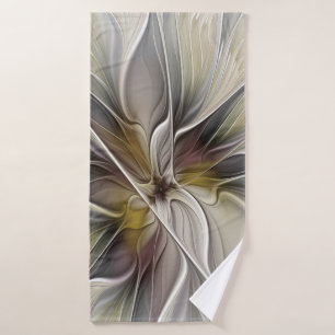 Fractal floral, flor de fantasía con colores de la