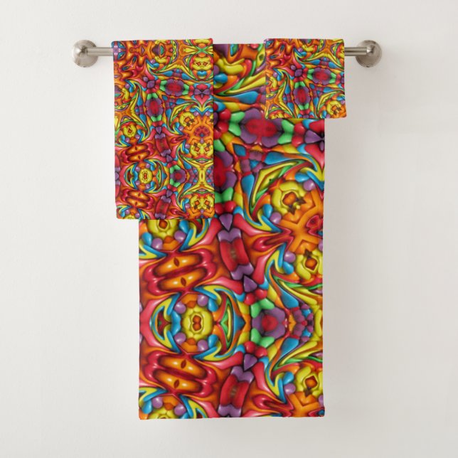 Fractal Kaleidoscope rojo Freaky Tiki (In situ)