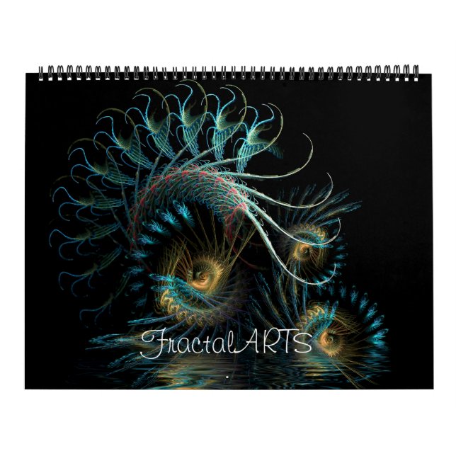 Fractal MiX ARTS Calendario de 12 meses de pared (Tapa)