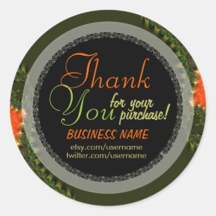 Fractal Planet Business Gracias Pegatina