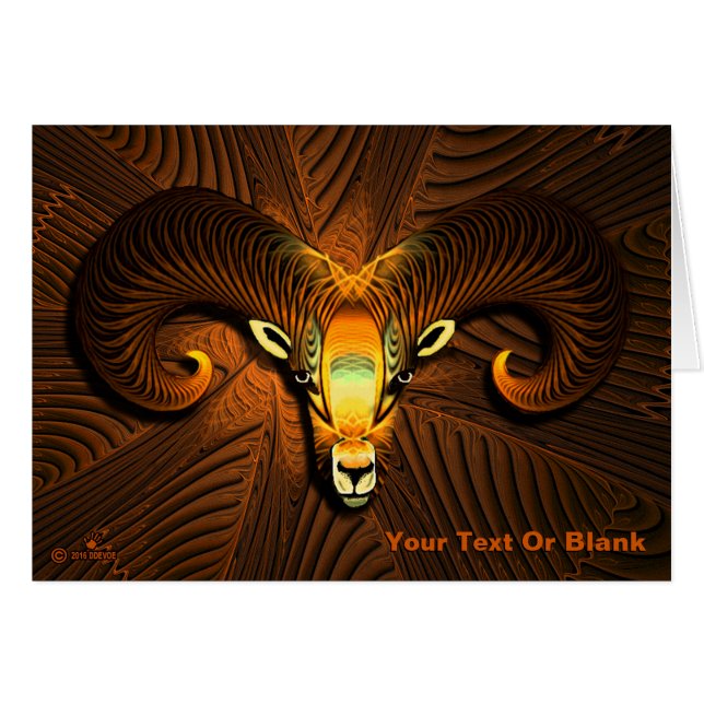 Fractal Ram's Head (Anverso (Horizontal))