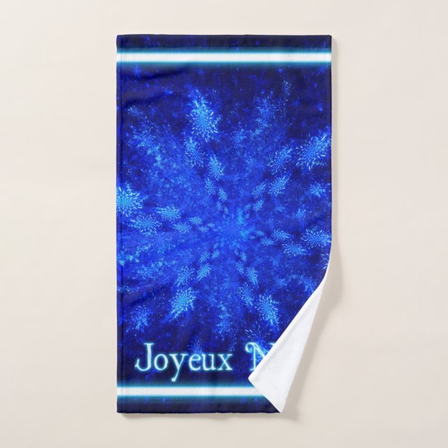 Fractal Snowburst - Joyeux Noё l (Toalla de mano)