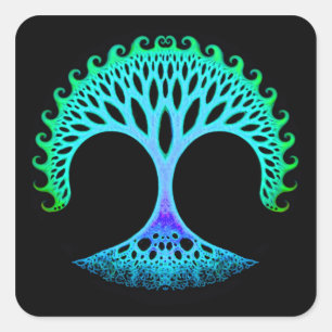 Fractal Tree of Life Inspiration Pegatinas