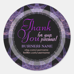 Fractal Web Business Gracias Pegatina