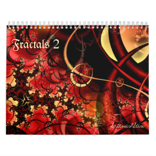 Fractales 2, calendario de 12 meses