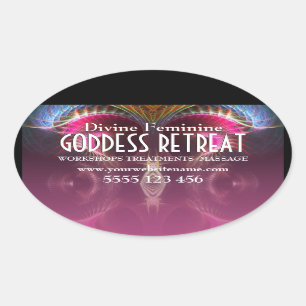 Fractales De Diosas Divinas Ovalan A Pegatinas Pro