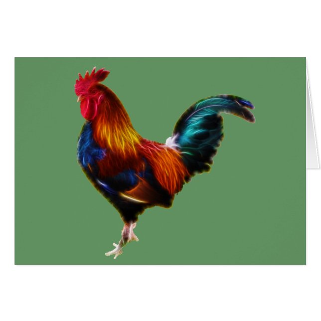 Fractalius Leghorn Rooster (Anverso (Horizontal))