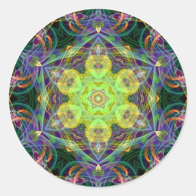 Fractidelic 015 Pegatina (Anverso)