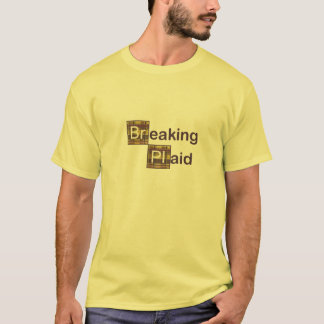 Fractura de la camiseta de la tela escocesa