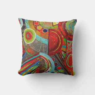 Fracturado 16 x 16 Cojín decorativo polaco