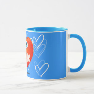 Frágil corazón, taza