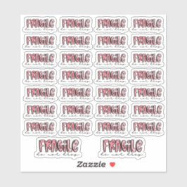 Frágiles, no caídas - Pegatinas acuarelas