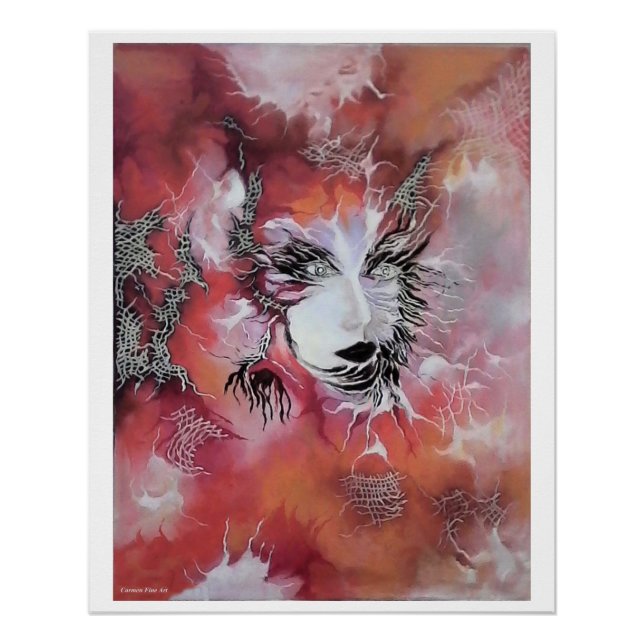 "Fragmento de Ángel Enmascarado", Poster brillante (Anverso)