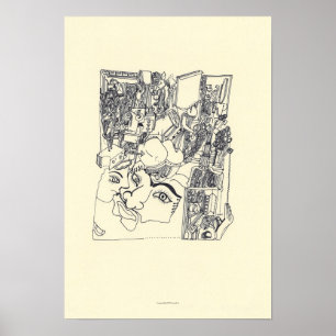 Fragmentos de arte 1 Poster de archivos de dibujos