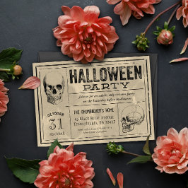 Fragmentos de invitación de fiesta de Halloween co