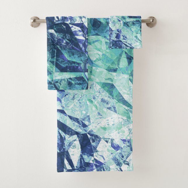 fragmentos de recuerdos, cristal azul verde: (In situ)