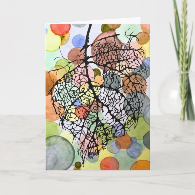 Fragmentos - Tarjeta de saludo en blanco (Anverso)