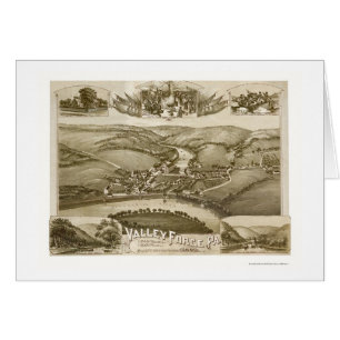 Fragua del valle, mapa panorámico del PA - 1890