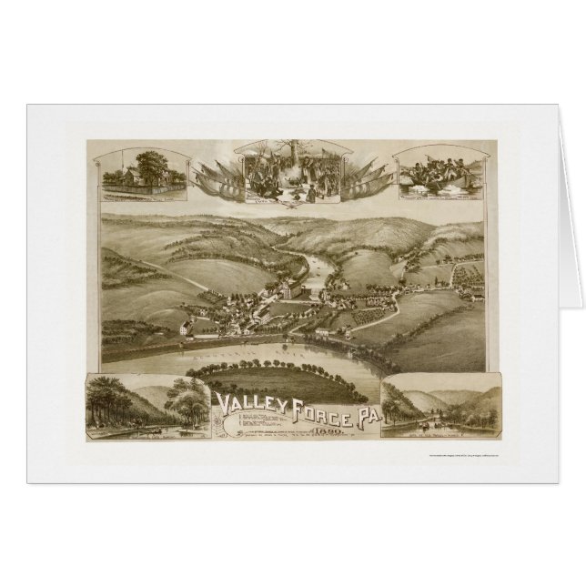Fragua del valle, mapa panorámico del PA - 1890 (Anverso (Horizontal))