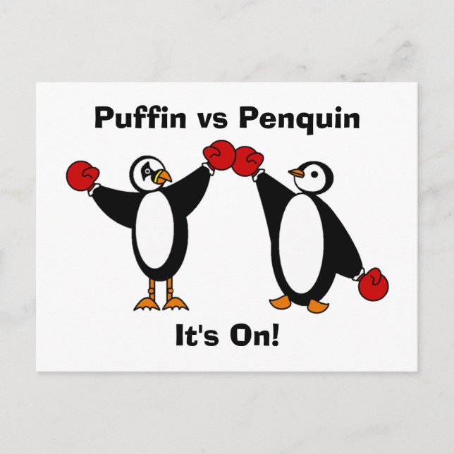 Frailecillo contra la postal de Penquin (Anverso)