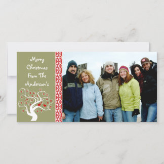 Frambuesa Plaid Tree & Snowflake Feliz Navidad