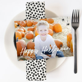 Framing de la tarjeta de fotos de Halloween en la 