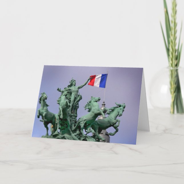 Français de Drapeau - postal de Paris4 (Anverso)