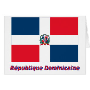 Français del en del nom del dominicaine de Drapea