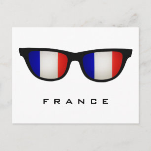 France Shades personalizado texto y postal color