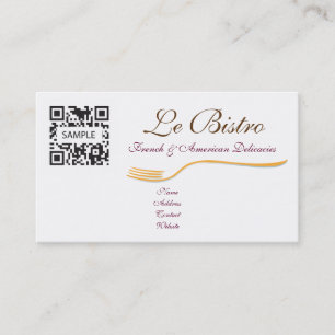 Francés de cena fino de la plantilla de la tarjeta
