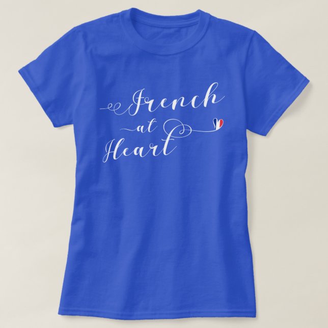 Francés en la camiseta del corazón, Francia (Diseño del anverso)