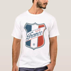 Francés Estilo Vintage Único Camiseta - Viaje a Pa